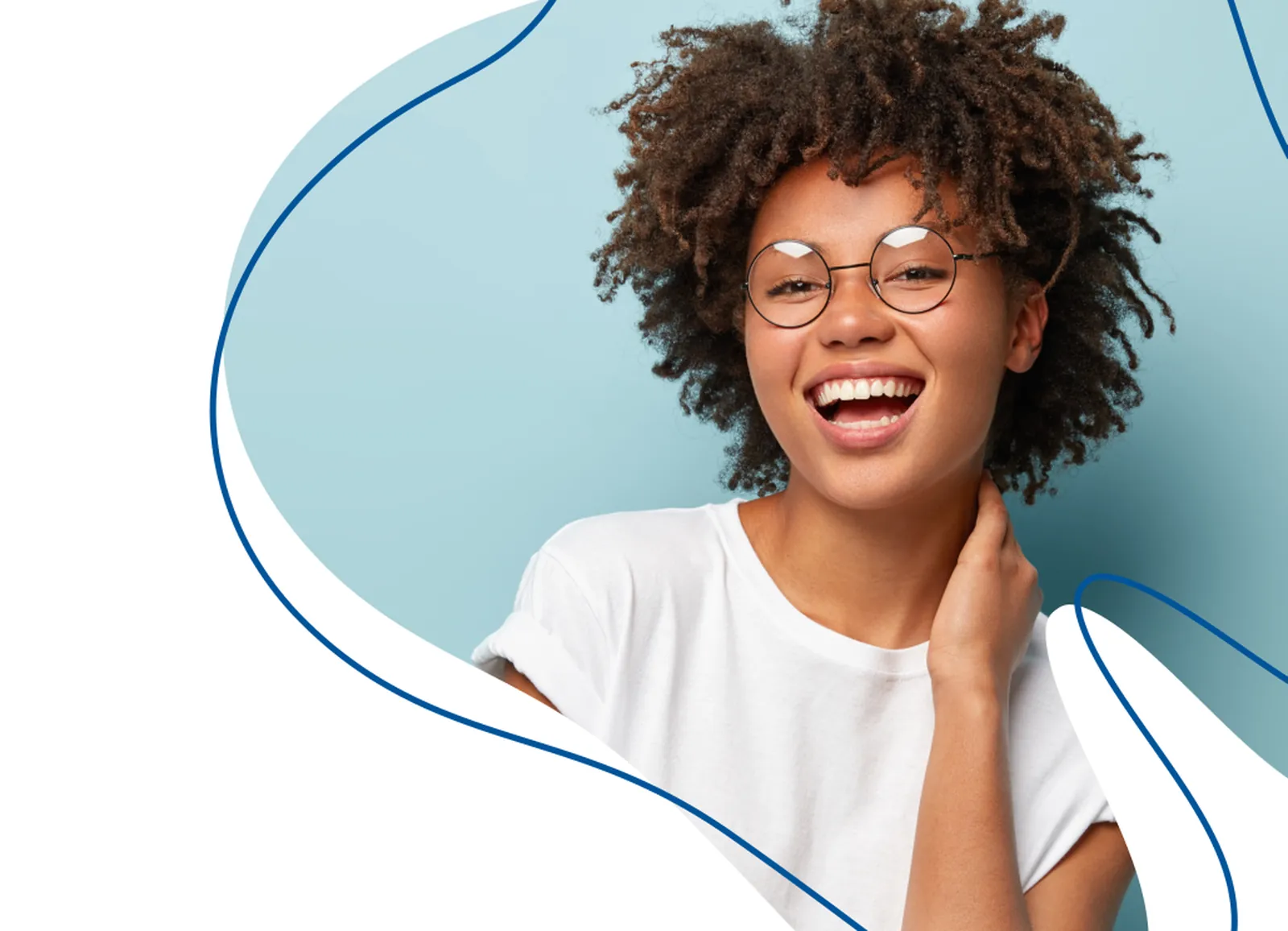 Smiling dental patient